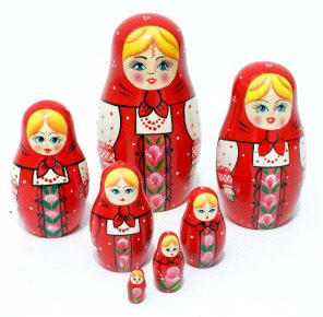 Toptan 5'li Matruşka Seti