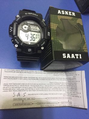 Asker Şafak Saati Şafak Sayar Kol Saati