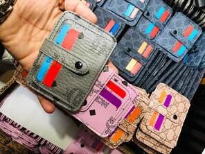 Toptan Baskılı Çıtçıtlı Yazılı Kartlık Cüzdan 