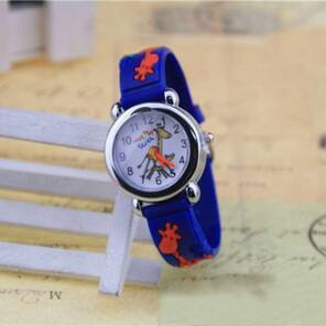 Toptan Baskılı Silikon Kordonlu Çocuk Saat