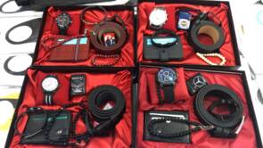 Toptan Kutulu Erkek Kemer Cüzdan Saat Kombin Takımı