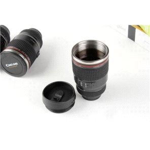 Objektif Görünümlü Termos Bardak 400 ml Büyük Boy