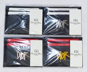Toptan DİOR Metal Logo Baskılı Marka Kartlık Cüzdan 
