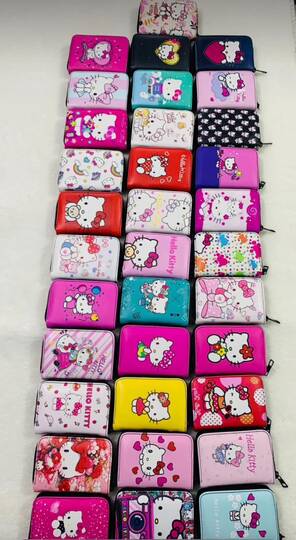 Toptan Figürlü Baskılı Çocuk Cüzdanı