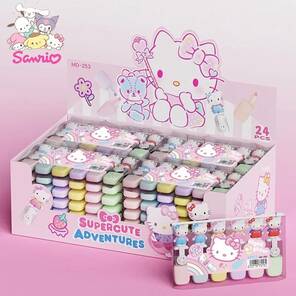 Toptan Figürlü Karakterli Çocuk 6'lı Renkli Keçeli Kalem