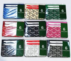 Toptan Goyard Victoria Renkli Kartlık Cüzdan