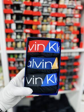 Toptan Kutulu Markalı Pamuklu Erkek 3lü Boxer İç Çamaşırı