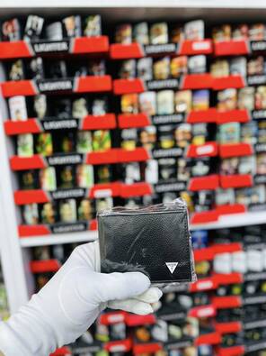 Toptan Metal Logolu Baskı Markalı Para Cüzdanı