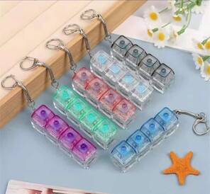 Toptan Moderniko Işıklı Tuşlu Klavyeli Stres Çarkı Anahtarlık 