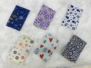 Toptan Nazar Boncuk Baskılı İpli Cüzdan