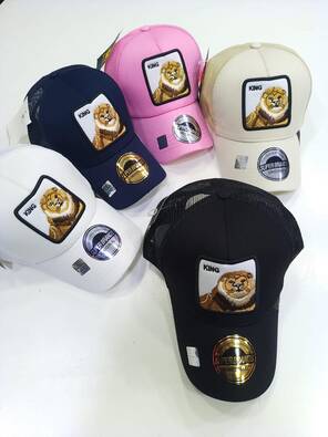 Toptan Safari Hayvan Figürlü Pamuklu Baskılı Lüx Şapka