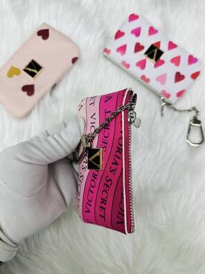 Toptan Victoria's SECRET Anahtarlık Aparatlı Bayan Cüzdanı