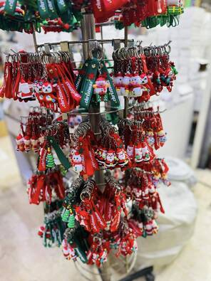 Toptan Yılbaşına Özel Noel Silikon Anahtarlık