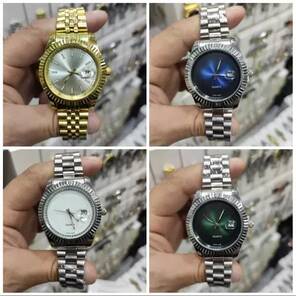 TOPTAN  Trend Model Erkek Takvimli Metal Saat 