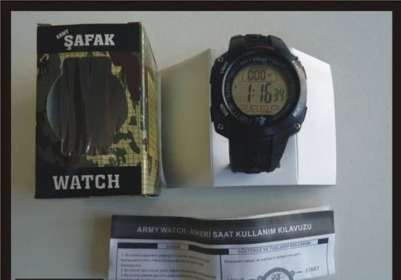 Asker Şafak Saati Şafak Sayar Kol Saati