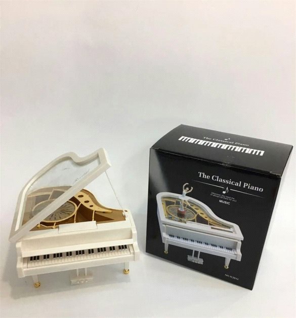 Toptan Balerinli Piyano Şeklinde Müzik Kutusu