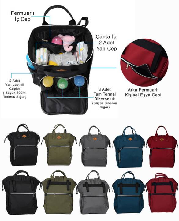 Toptan Çok Amaçlı Star Termal Su Geçirmez Anne Bebek Çantası