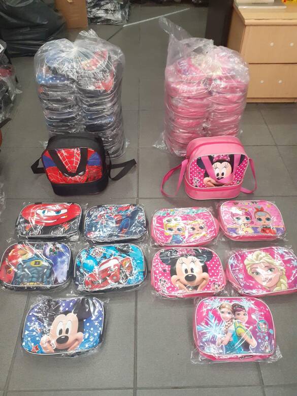 Toptan Figürlü Çocuk Okul Beslenme Çantası