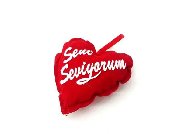 Toptan Kalp Tasarımlı Seni Seviyorum Yastık 