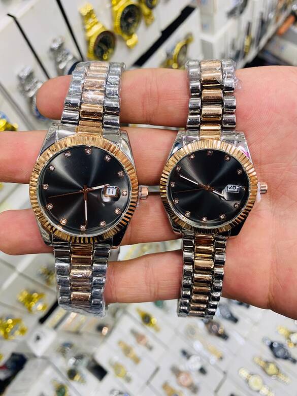 Toptan Kutulu Takvimli Kalite Metal Çift Saat 