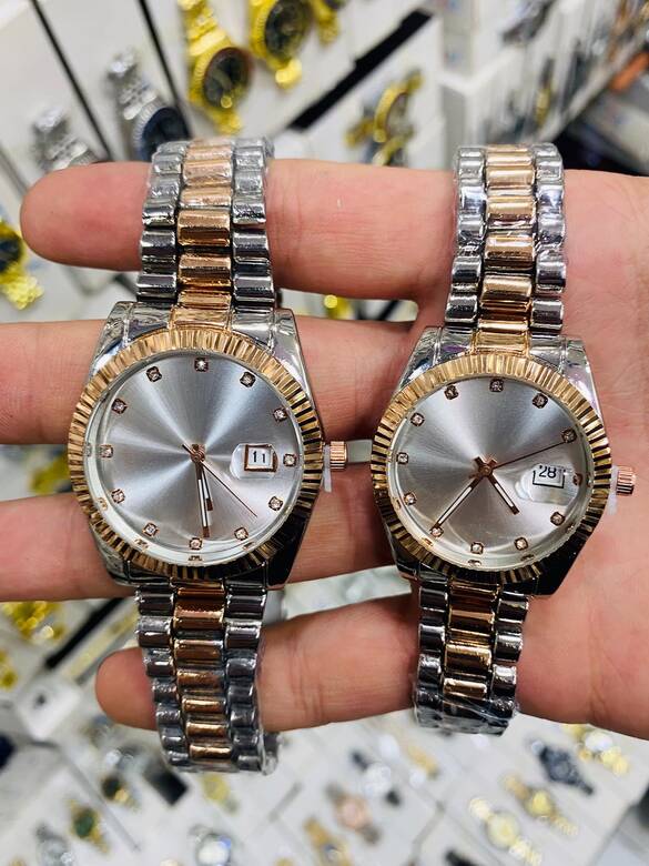 Toptan Kutulu Takvimli Kalite Metal Çift Saat 