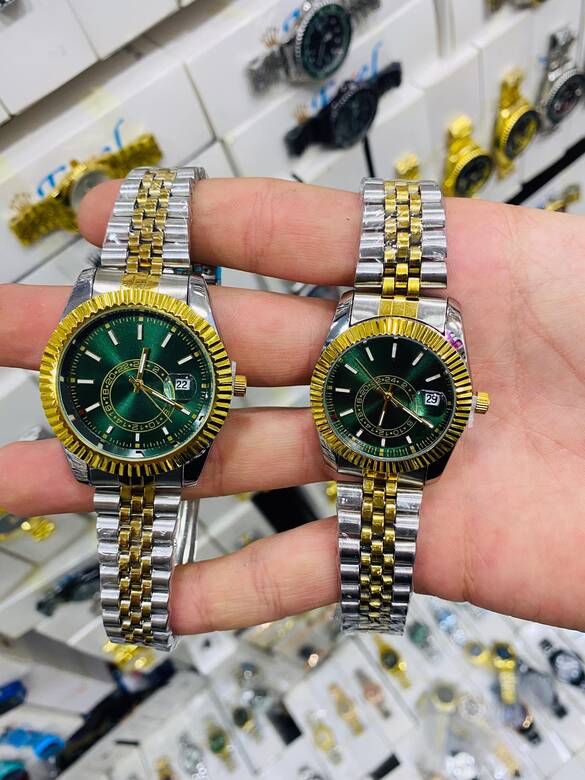 Toptan Kutulu Takvimli Kalite Metal Çift Saat 