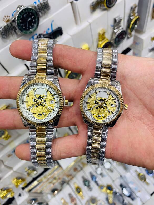 Toptan Kutulu Takvimli Kalite Metal Çift Saat 