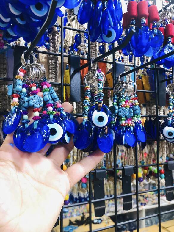 Toptan Nazar Boncuğu Anahtarlık 