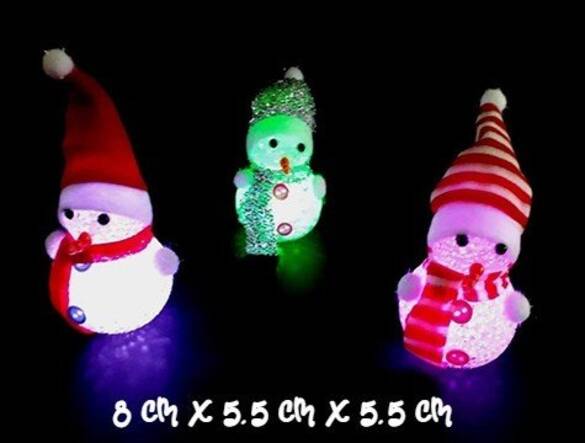 Renk Değiştiren Led Işık Kardan Adam Gece Lambası