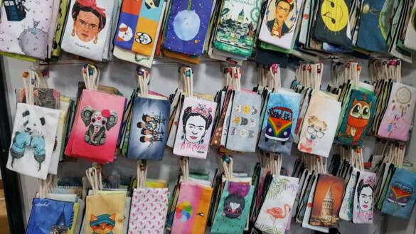 Toptan Resimli Boncuk İpli Cüzdan