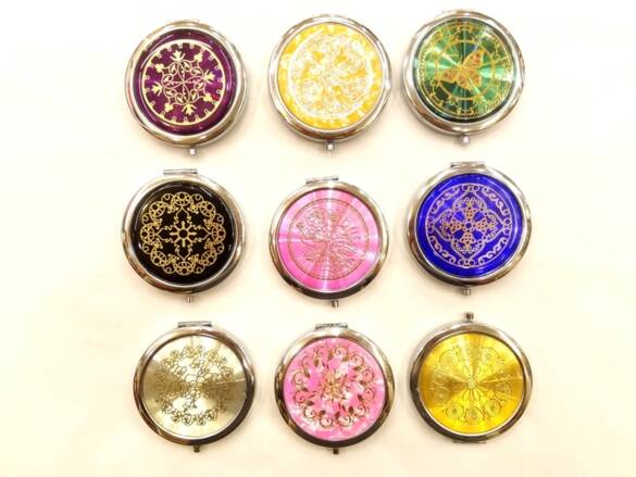 Toptan Resimli Metal Kalite Cep Aynası 