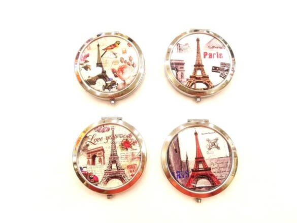 Toptan Resimli Metal Kalite Cep Aynası 