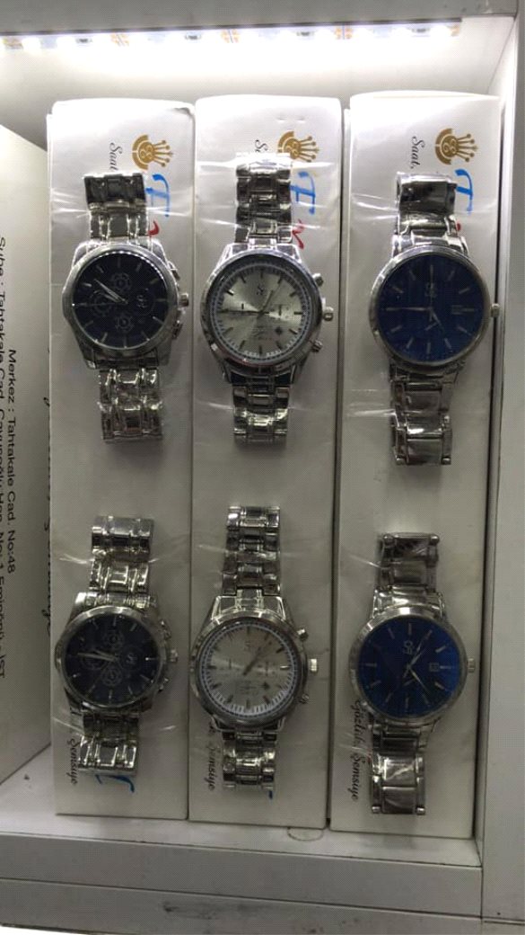 Toptan Takvimli Metal Erkek Saati