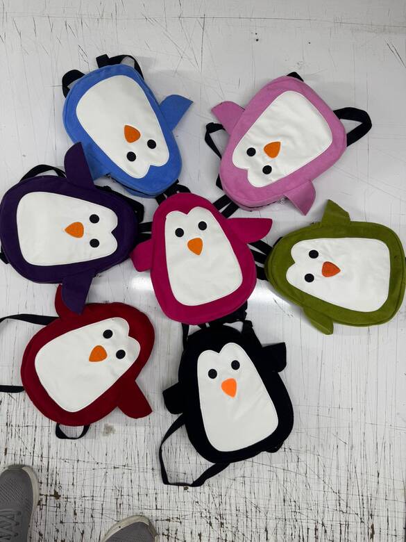 Toptan Büyük Boy  Penguen Çocuk Sırt Çantası 