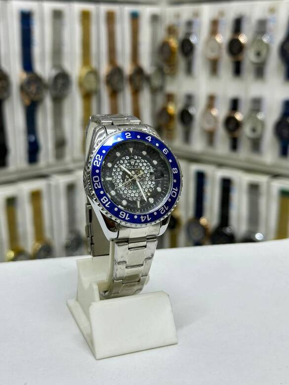 Toptan Çelik Kasa Takvimli Yazılı Erkek Kol Saati 