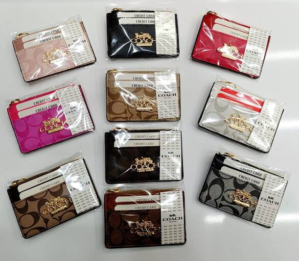 Toptan COACH Bozuk Paralık Anahtarlık Aparatlı BAYAN Cüzdanı