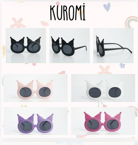 Toptan Çocuk Kuromi Model Güneş Gözlüğü 