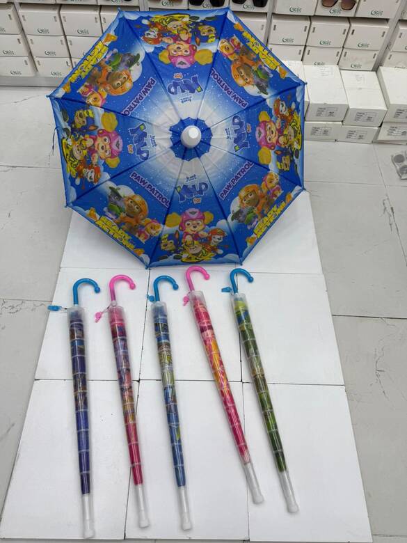 Toptan Figürlü Bardaklı Çocuk Şemsiye