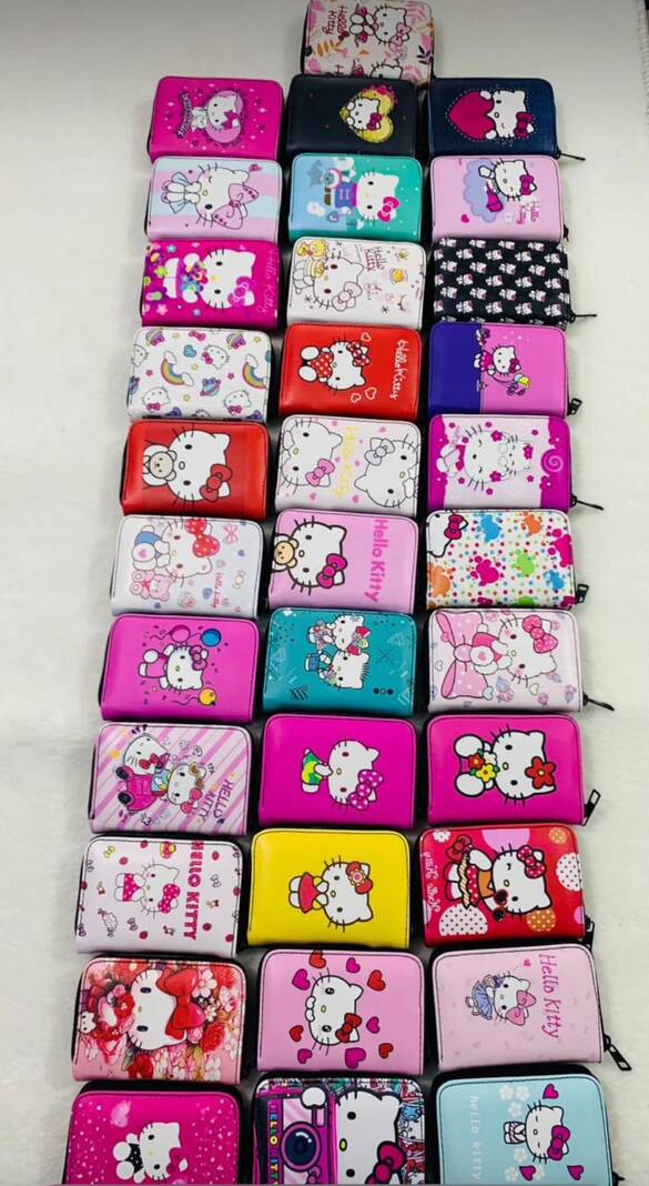 Toptan Figürlü Baskılı Çocuk Cüzdanı