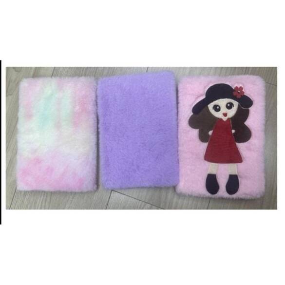 Toptan Figürlü Çocuk Peluş Defter (Karışık Mix Model)