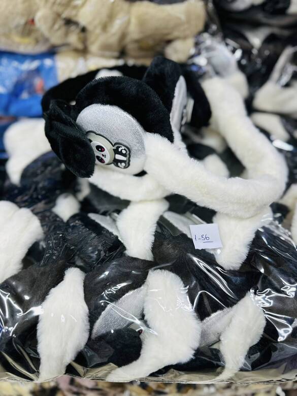 Toptan Figürlü Ses Çıkaran Çocuk Peluş Kışlık Kulaklık (Mix Model)