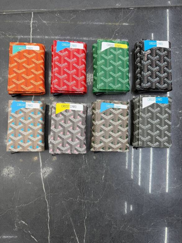 Toptan GOYARD Baskılı Mekanizmalı Cüzdan 