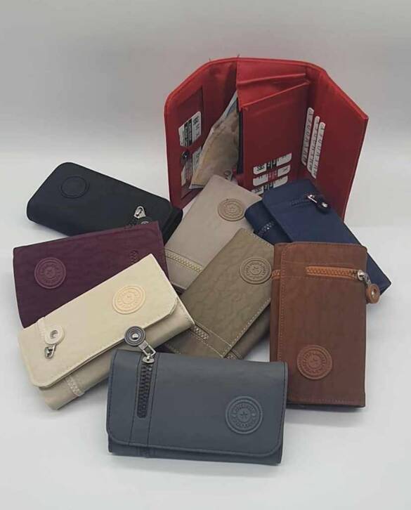 Toptan Klinker Kumaş Çok Amaçlı Bayan Cüzdanı