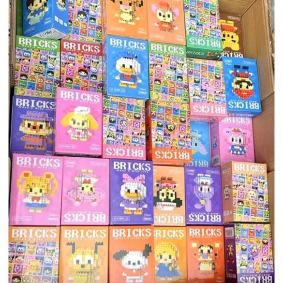 Toptan Kutulu Figürlü Bricks 125 Parça Oyun Seti 