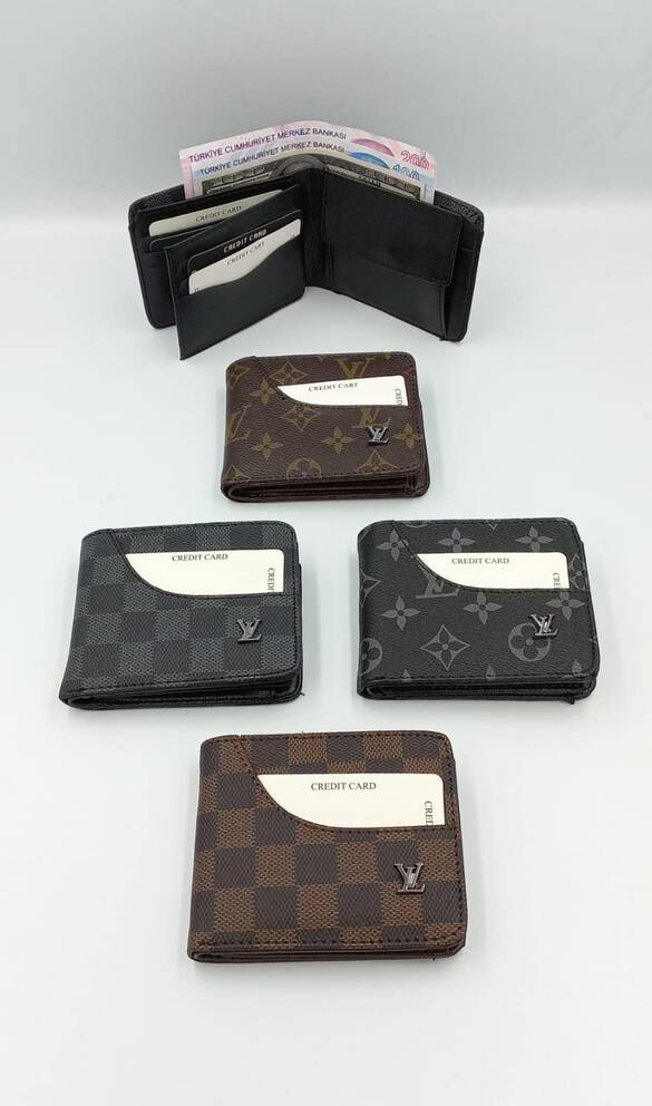 Toptan Logo Baskılı Lüx Erkek Para Cüzdanı