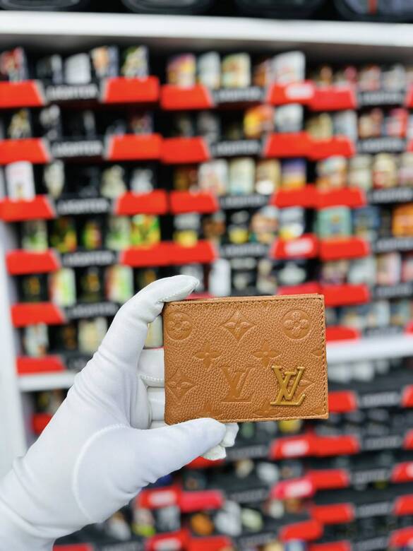 Toptan LUİS VUİTTON (L&V) Logolu Baskılı Para Cüzdanı