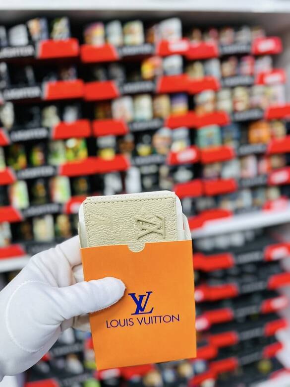 Toptan LUİS VUİTTON (L&V) Logolu Baskılı Para Cüzdanı