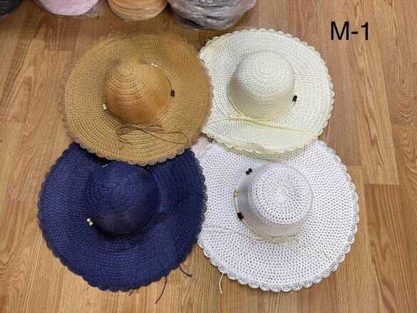 Toptan Lüx Bayan Hasır Foter Şapka (Mix Model) 