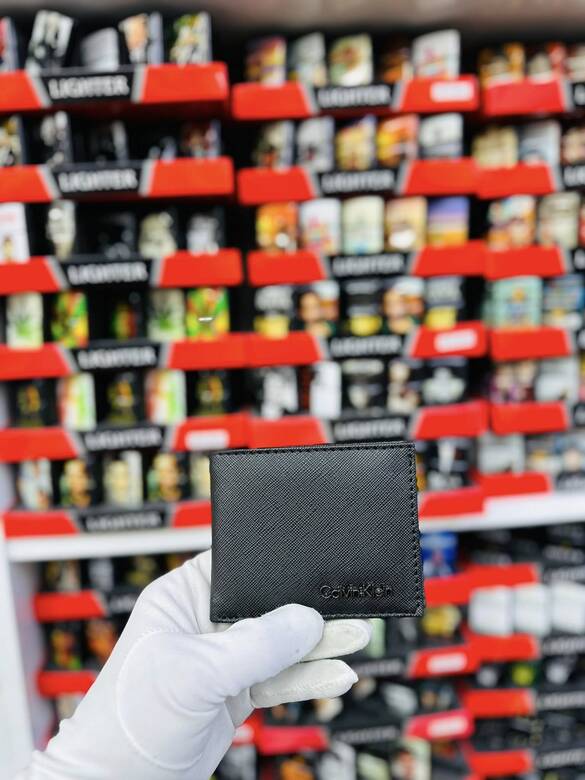 Toptan Metal Logolu Baskı Markalı Para Cüzdanı 