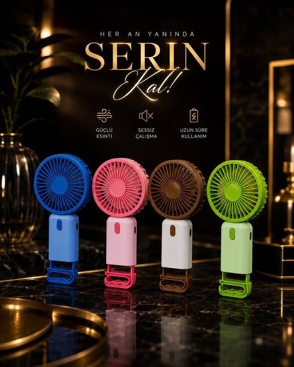 Toptan 3Kademeli Mix Model Lüx El Fanı (Pervane) 